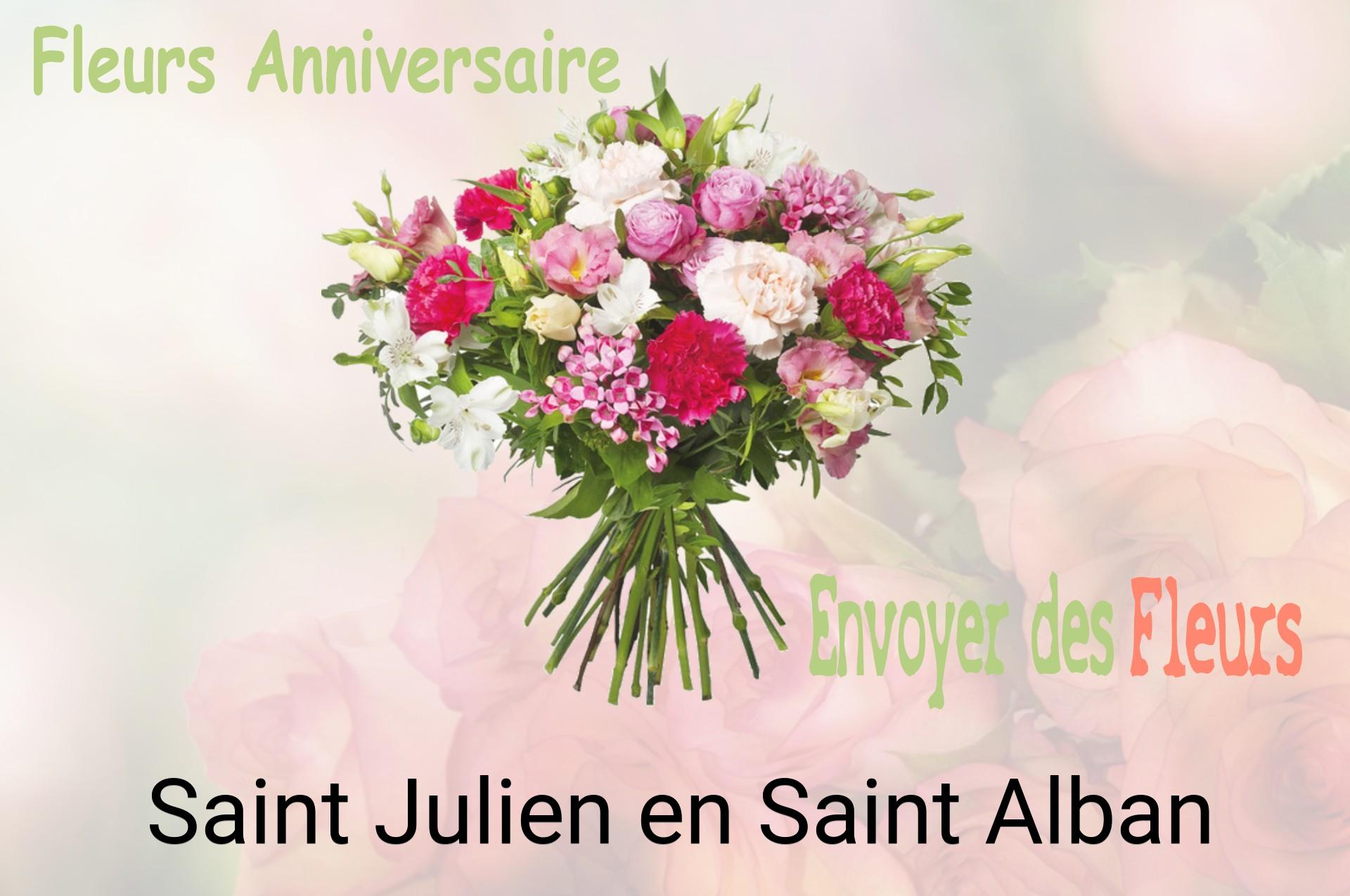 Bouquet de fleurs d’anniversaire livré à Saint-Julien-en-Saint-Alban