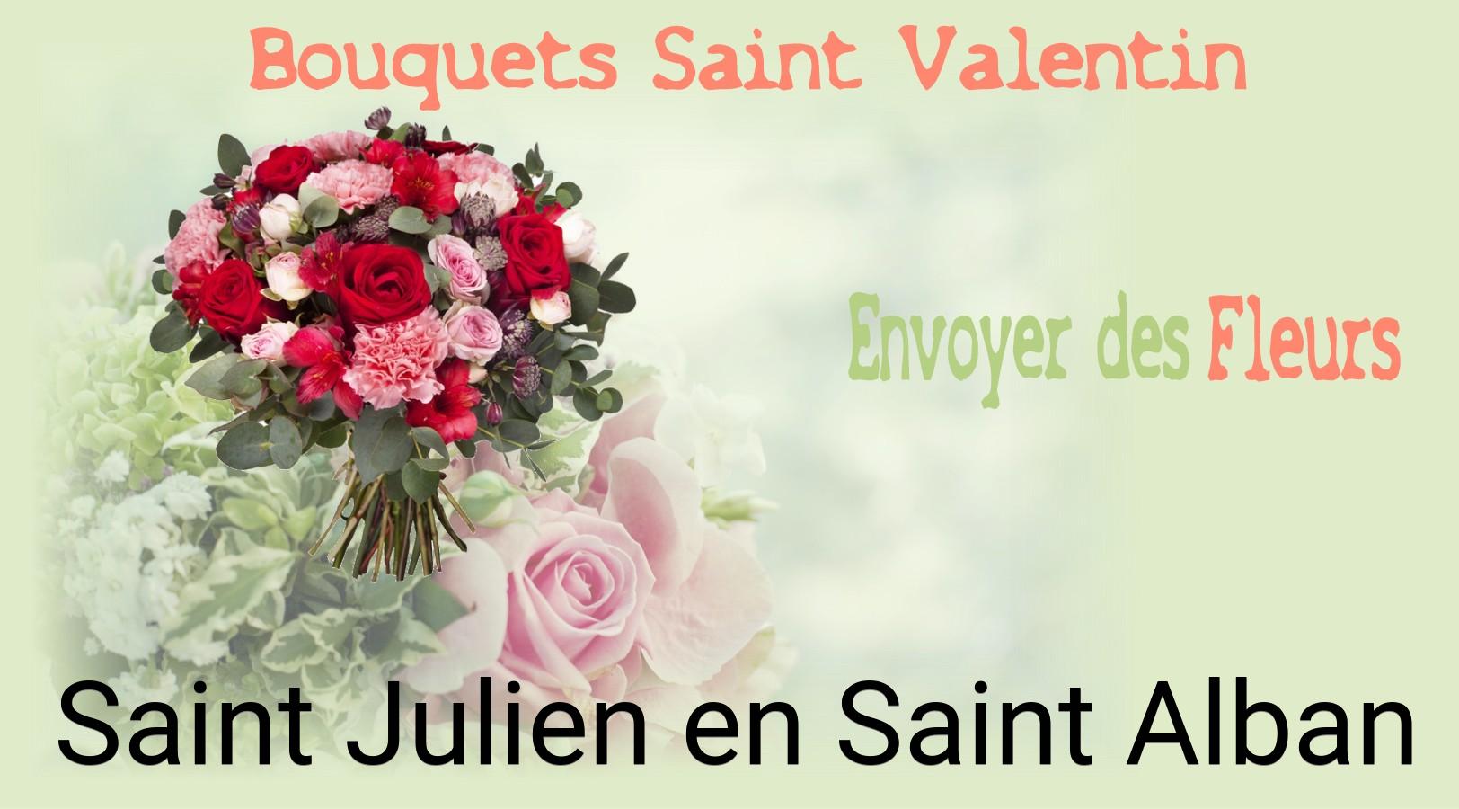 Roses de Saint-Valentin livrées à Saint-Julien-en-Saint-Alban